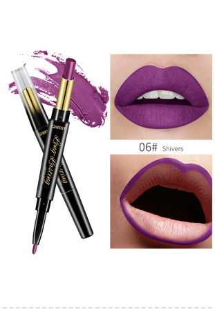 QIBEST 2-in-1 Moisturizing Matte Lipstick & Lip Liner Duo - VitaGlow Beauty Co.