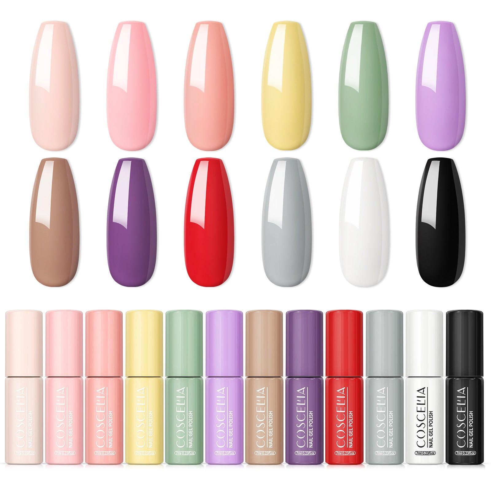 Macaron Color Round Tube Nail Polish Collection - VitaGlow Beauty Co.