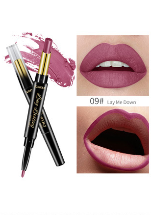 QIBEST 2-in-1 Moisturizing Matte Lipstick & Lip Liner Duo - VitaGlow Beauty Co.