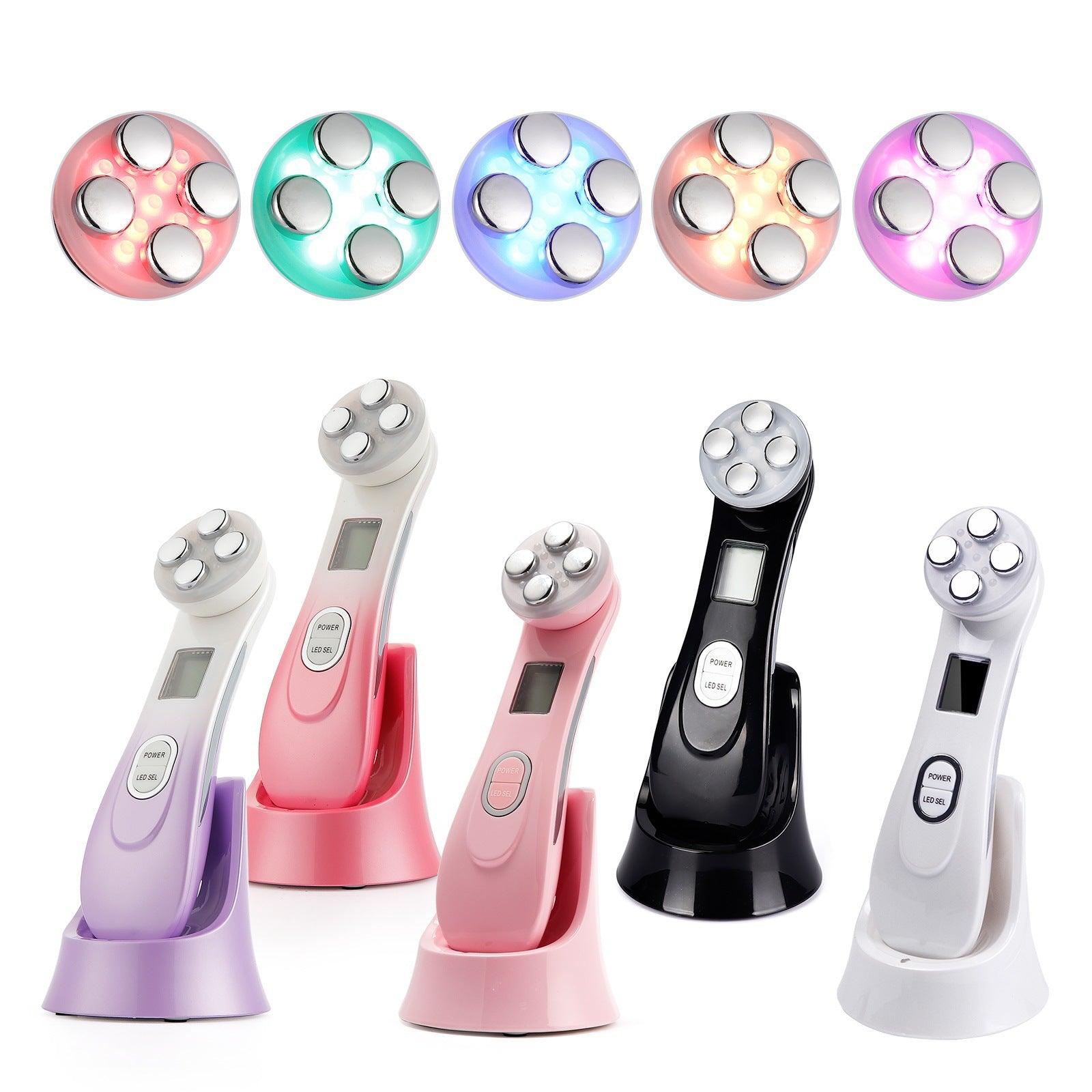 USB Rechargeable Beauty Home Introduction Instrument Firming Skin Rejuvenation Color Light Peeling Machine - VitaGlow Beauty Co.