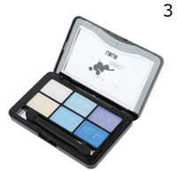 UBUB 6 Colors Roast Eye Shadow Powder Makeup Palette in Shimmer Metallic Glitter Cream Eyeshadow Palette - VitaGlow Beauty Co.