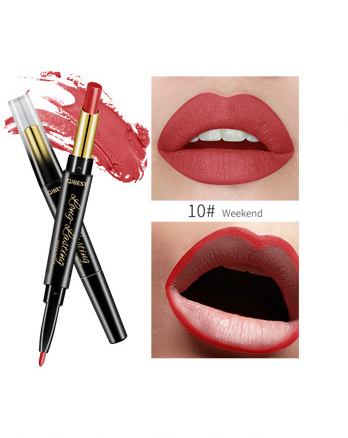 QIBEST 2-in-1 Moisturizing Matte Lipstick & Lip Liner Duo - VitaGlow Beauty Co.