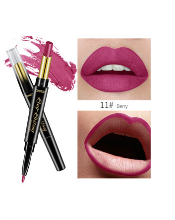 QIBEST 2-in-1 Moisturizing Matte Lipstick & Lip Liner Duo - VitaGlow Beauty Co.