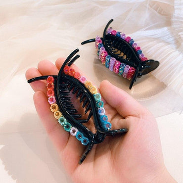 New Colorful Rainbow Hair Claws For Women Girls Hair Holder Clip Sweet Headband Hair Style Make Hairpin Fashion Hair Accessories - VitaGlow Beauty Co.