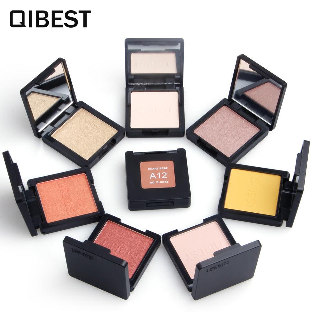 QIBEST Monochrome Eyeshadow Monochrome Eyeshadow Matte Pearlescent Single Eyeshadow Palette - VitaGlow Beauty Co.