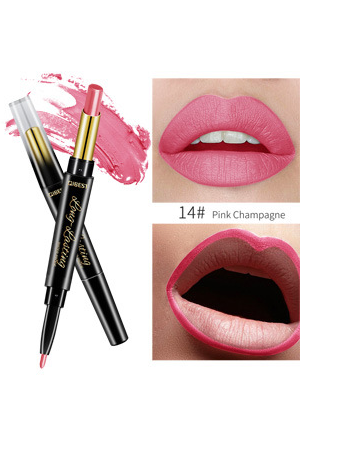 QIBEST 2-in-1 Moisturizing Matte Lipstick & Lip Liner Duo - VitaGlow Beauty Co.