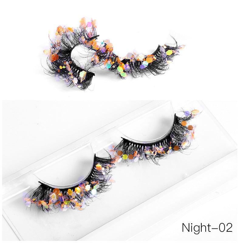 New Color Noctilucent Fried False Eyelashes Multi Layer Thick Cross Mink Like Eyelashes 8D FLUFFY - VitaGlow Beauty Co.