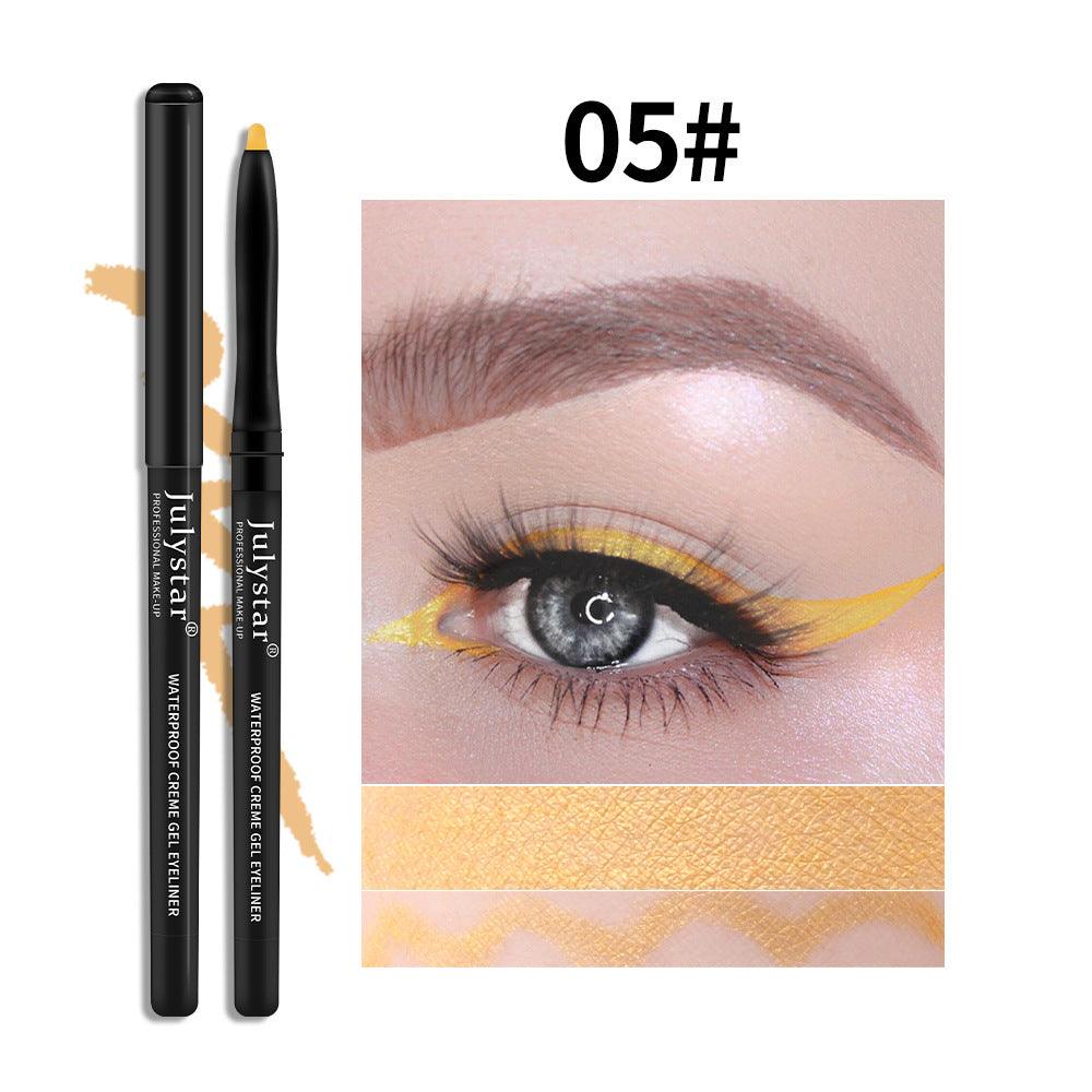 White Eyeliner Pencil Color Eyeliner Cream Not Easy To Smudge Waterproof Oil-Proof Slim Eyeliner Gel Pencil - VitaGlow Beauty Co.