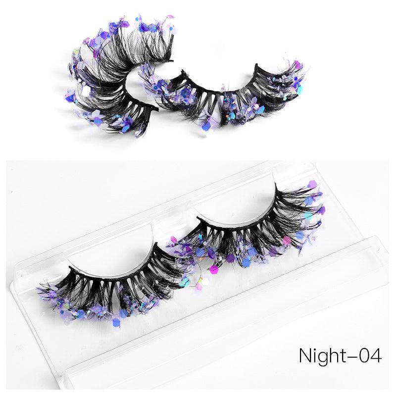 New Color Noctilucent Fried False Eyelashes Multi Layer Thick Cross Mink Like Eyelashes 8D FLUFFY - VitaGlow Beauty Co.