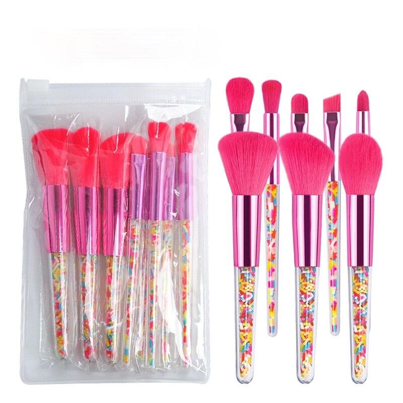 Candy Crush: 5/8pcs Mini Makeup Brushes Set - VitaGlow Beauty Co.