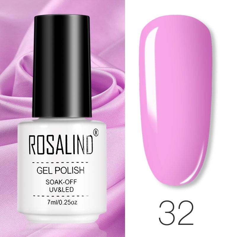 ROSALIND Gel Polish Set Manicure for Nails Semi Permanent Vernis top coat UV LED Gel Varnish Soak Off Nail Art Gel Nail Polish - VitaGlow Beauty Co.