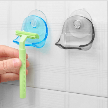 razor in suction cup holder storage hangers machine wall hook sucker towel bath accessories - VitaGlow Beauty Co.