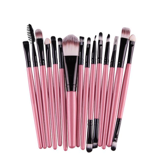 15Pcs Makeup Brushes Set - VitaGlow Beauty Co.