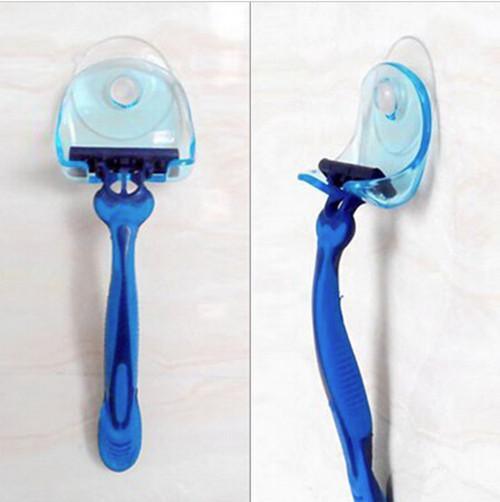 razor in suction cup holder storage hangers machine wall hook sucker towel bath accessories - VitaGlow Beauty Co.