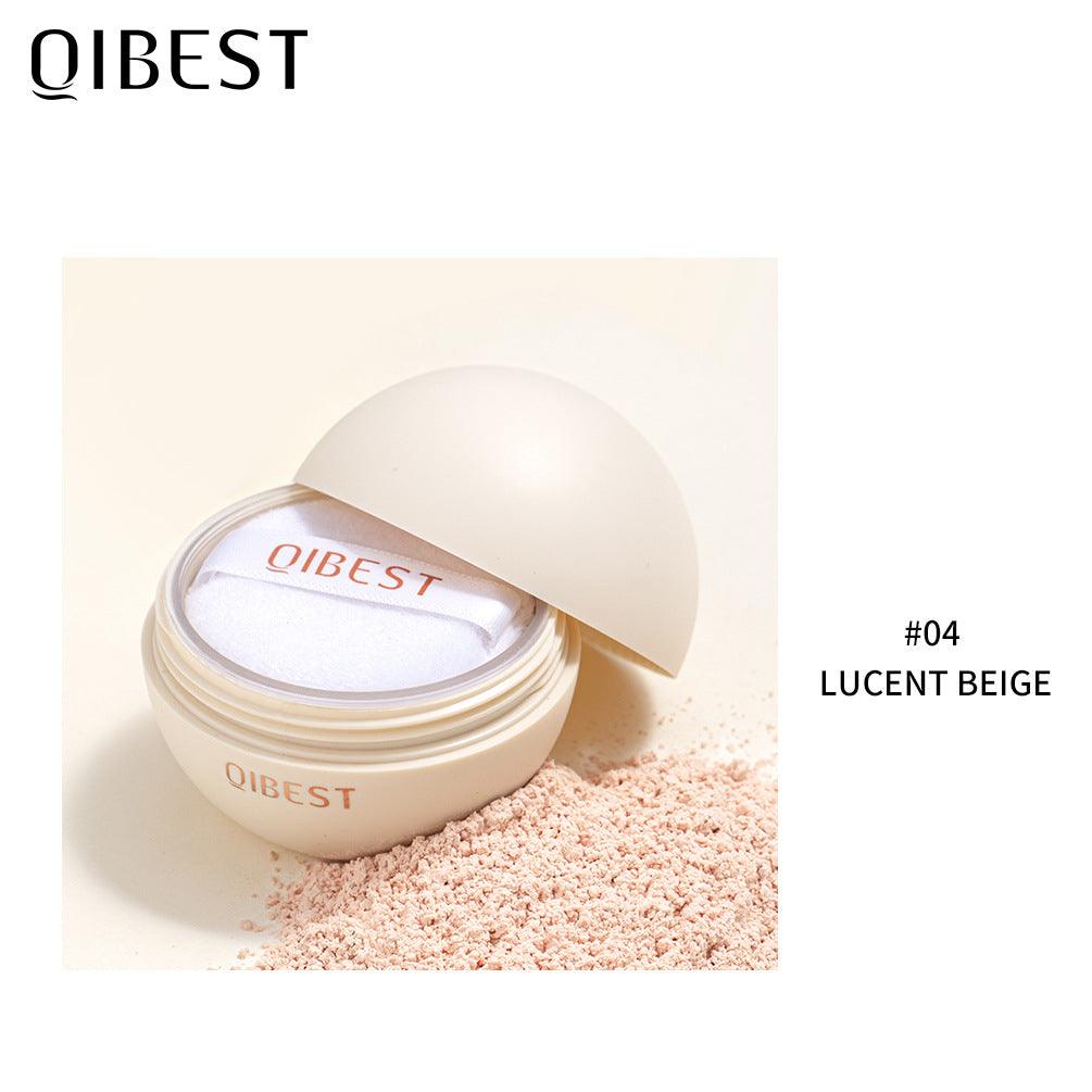 QIBEST Matte Setting Loose Powder Waterproof Natural Concealer Setting Powder Lightweight and Delicate Repairing Powder - VitaGlow Beauty Co.