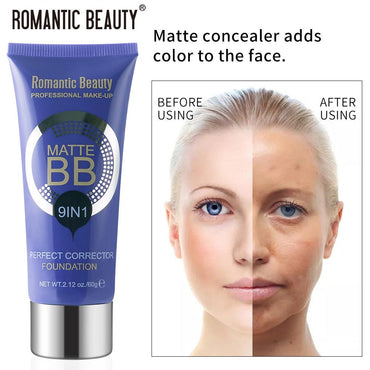 Omantic Beauty Liquid Foundation To Beautify Facial Pores Concealer Not Easy To Take Off Makeup BB Cream - VitaGlow Beauty Co.