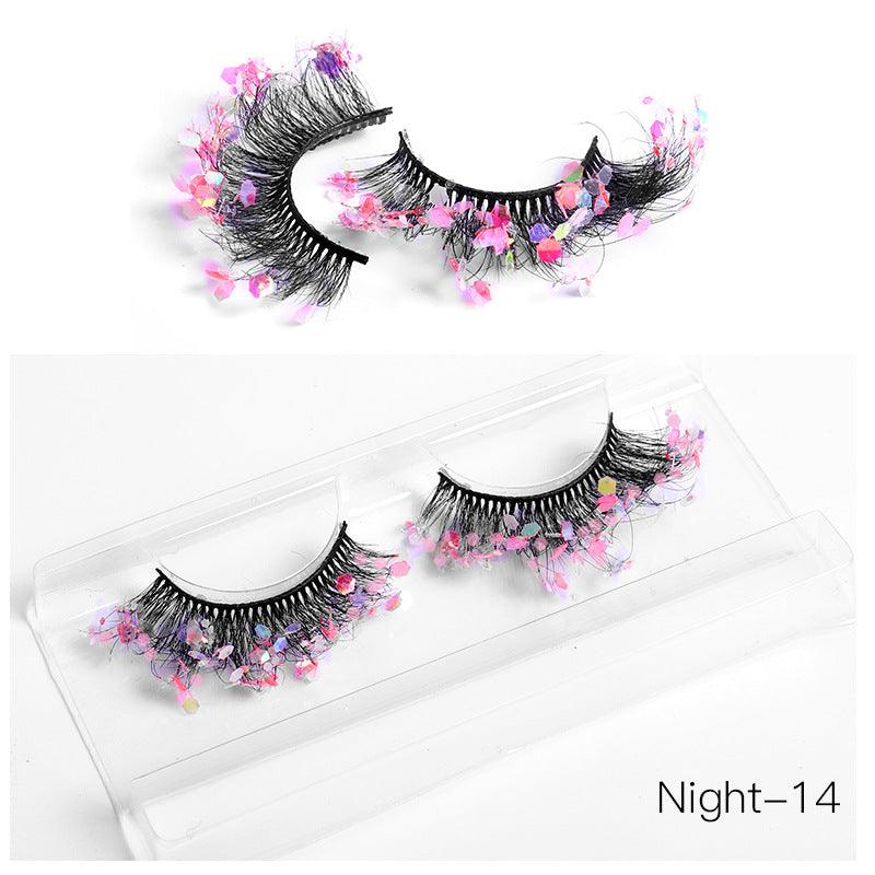 New Color Noctilucent Fried False Eyelashes Multi Layer Thick Cross Mink Like Eyelashes 8D FLUFFY - VitaGlow Beauty Co.