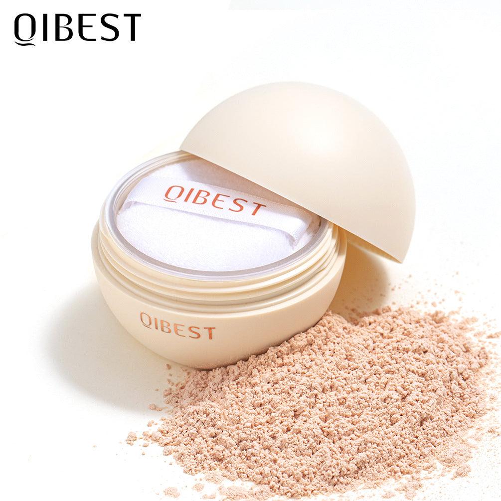 QIBEST Matte Setting Loose Powder Waterproof Natural Concealer Setting Powder Lightweight and Delicate Repairing Powder - VitaGlow Beauty Co.