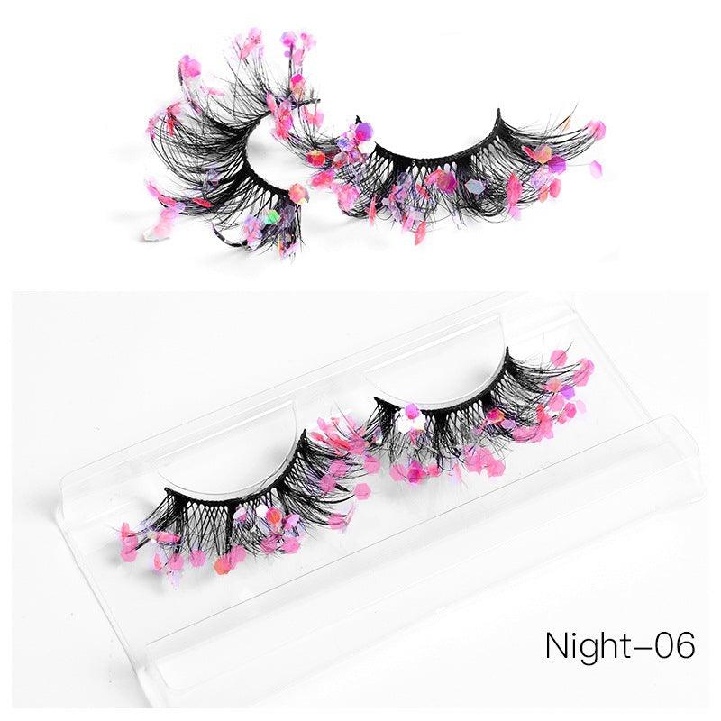 New Color Noctilucent Fried False Eyelashes Multi Layer Thick Cross Mink Like Eyelashes 8D FLUFFY - VitaGlow Beauty Co.