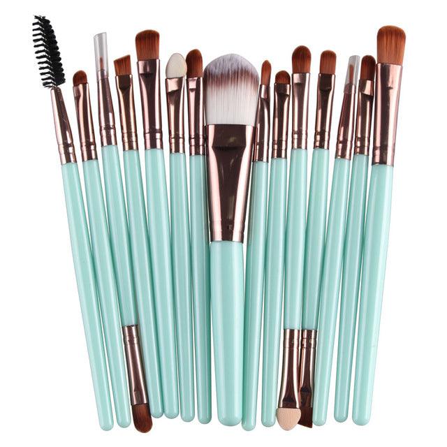 15Pcs Makeup Brushes Set - VitaGlow Beauty Co.