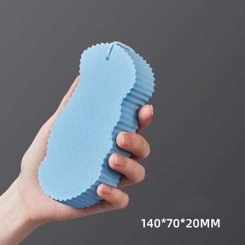 Rubbing Mud Sponge Fish Scale Pattern 3D Sponge Bath Artifact Does Not Hurt The Skin Baby Bath Sponge Bath Brush - VitaGlow Beauty Co.