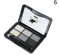 UBUB 6 Colors Roast Eye Shadow Powder Makeup Palette in Shimmer Metallic Glitter Cream Eyeshadow Palette - VitaGlow Beauty Co.