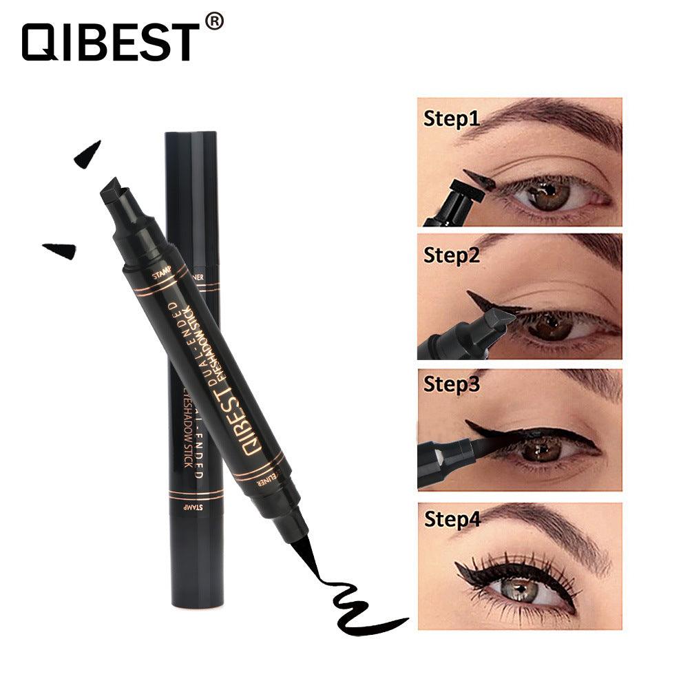 QIBEST Color Eyeliner Double-Headed Seal Color Eyeliner Pen Eyeliner Tail Seal Pen - VitaGlow Beauty Co.