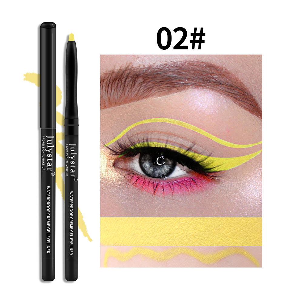 White Eyeliner Pencil Color Eyeliner Cream Not Easy To Smudge Waterproof Oil-Proof Slim Eyeliner Gel Pencil - VitaGlow Beauty Co.