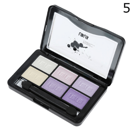 UBUB 6 Colors Roast Eye Shadow Powder Makeup Palette in Shimmer Metallic Glitter Cream Eyeshadow Palette - VitaGlow Beauty Co.