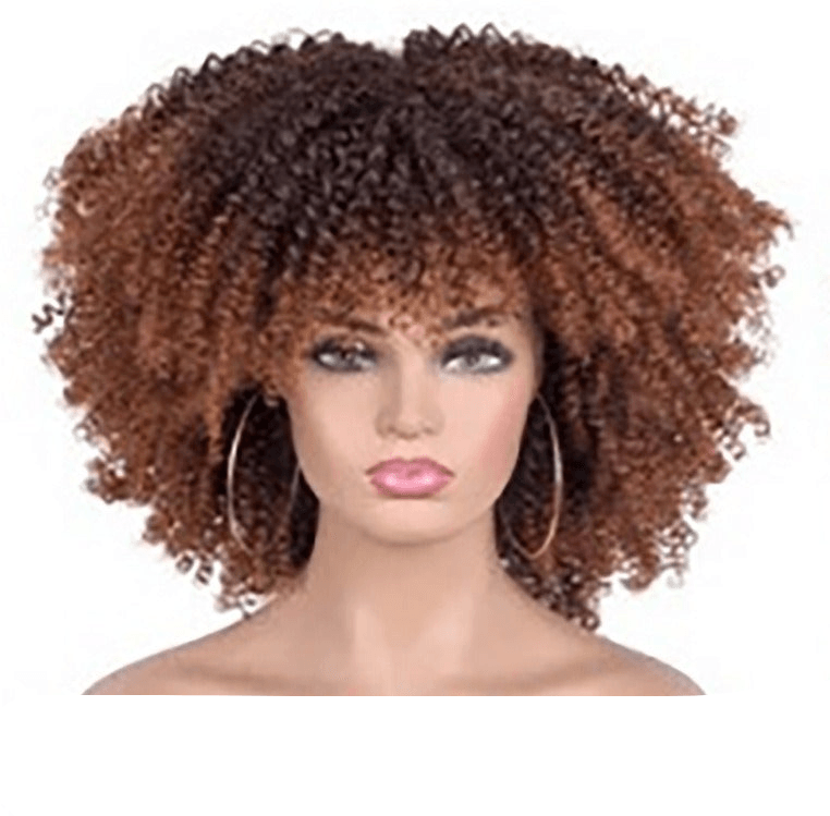 Glamorous Small Curly Hair Explosion Head Wig Set - VitaGlow Beauty Co.