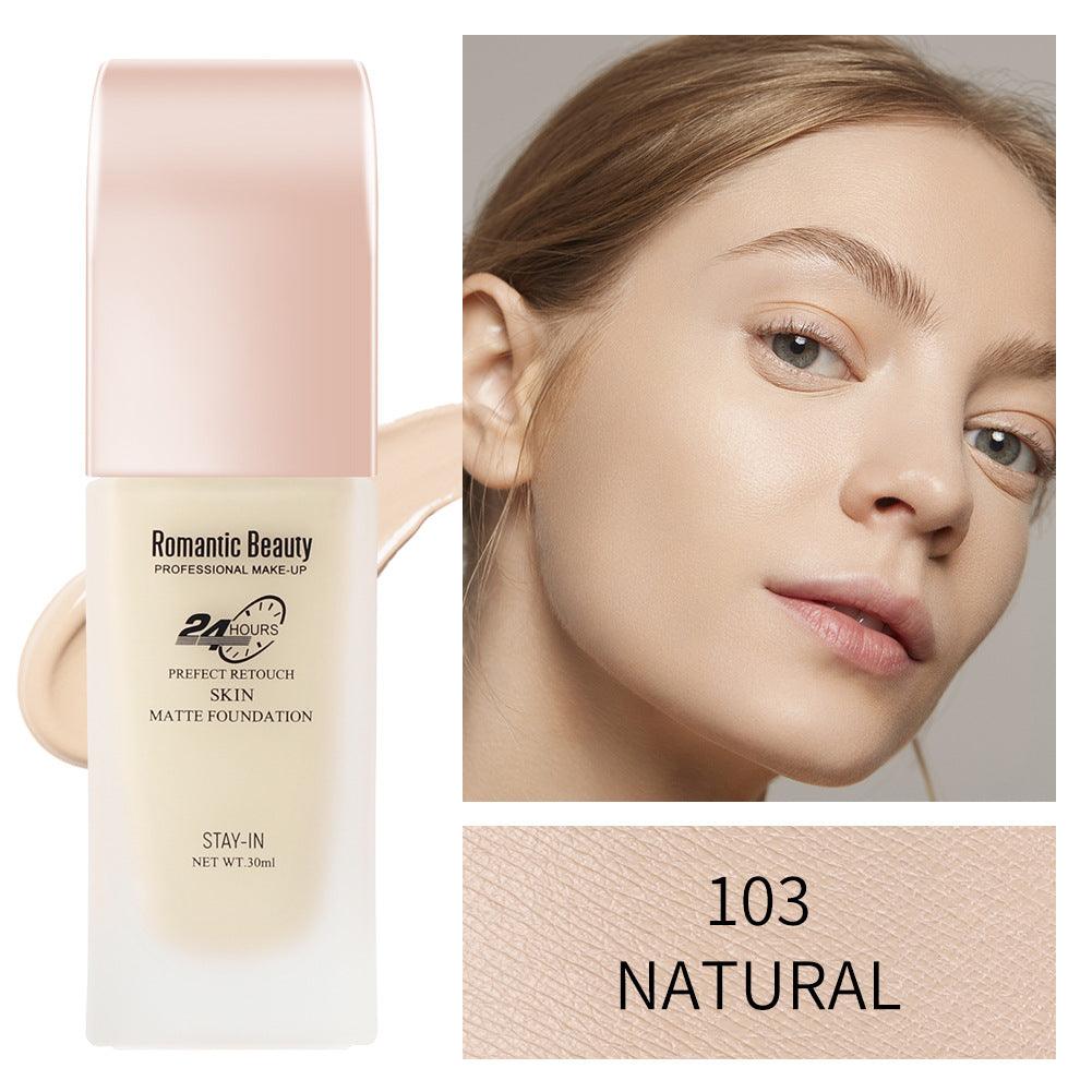 Romantic Beauty 30ml Long-Lasting Oil Control Non-Removal Foundation Concealer And Moisturizer Makeup Foundation - VitaGlow Beauty Co.