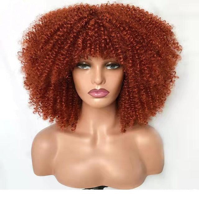 Glamorous Small Curly Hair Explosion Head Wig Set - VitaGlow Beauty Co.