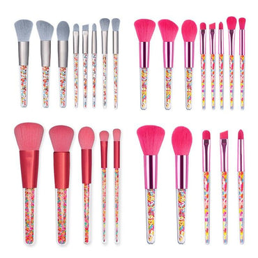 Candy Crush: 5/8pcs Mini Makeup Brushes Set - VitaGlow Beauty Co.