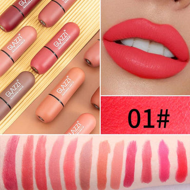 Velvet Air New Capsule Not Easy to Fall Out Lipstick Portable Matte Matte Flame Lipstick - VitaGlow Beauty Co.