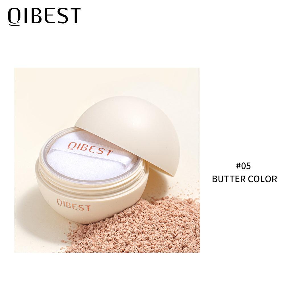 QIBEST Matte Setting Loose Powder Waterproof Natural Concealer Setting Powder Lightweight and Delicate Repairing Powder - VitaGlow Beauty Co.