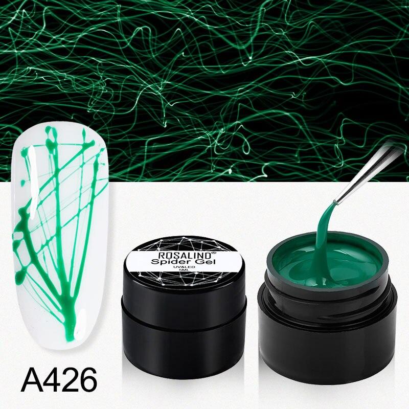 ROSALIND Gel Spider Line For Nails Art Gel Polish UV Colors Painting Gel Nail Polish Spider Gel Lacquer Web Stickers Gel Polish - VitaGlow Beauty Co.