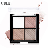 UBUB 4 Colors Eyeshadow Shimmer Natural Eyeshadow Matte Nude Metallic Earth Color Eye Shadow Beauty Makeup Palette - VitaGlow Beauty Co.