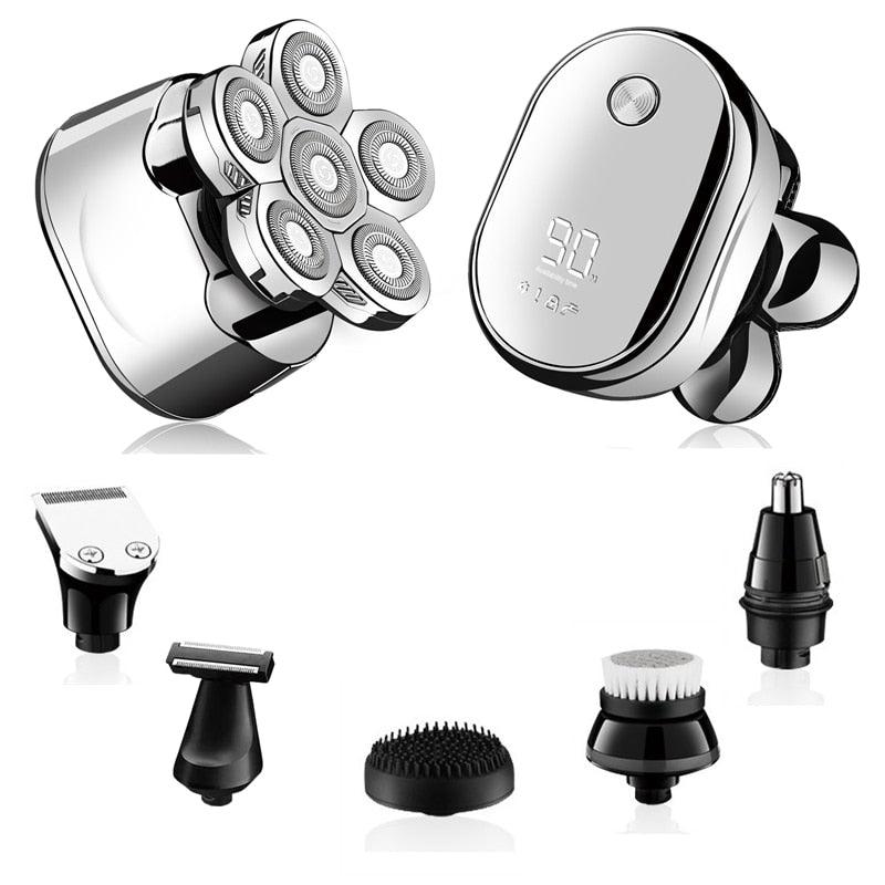 6-in-1 Rechargeable Electric Shaver Kit for Men - VitaGlow Beauty Co.