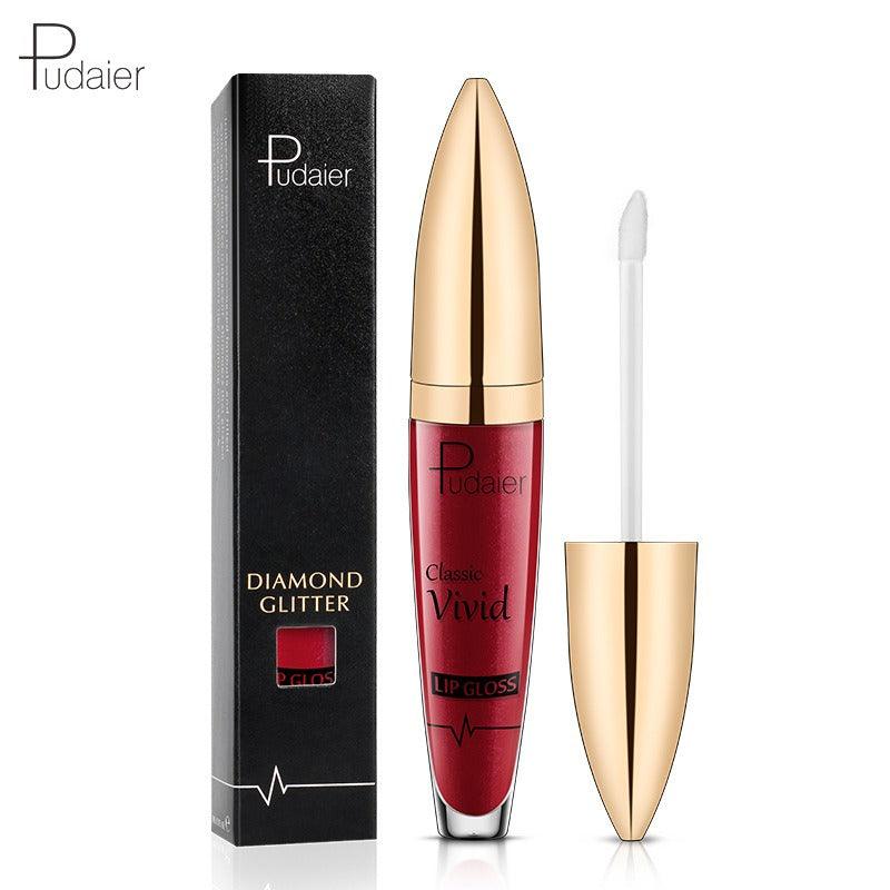 Pudaier matte pearl gloss lip gloss does not stick to cup lip glaze, develops color, liquid lipstick, and lip gloss - VitaGlow Beauty Co.