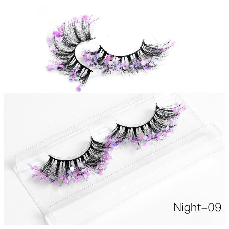 New Color Noctilucent Fried False Eyelashes Multi Layer Thick Cross Mink Like Eyelashes 8D FLUFFY - VitaGlow Beauty Co.