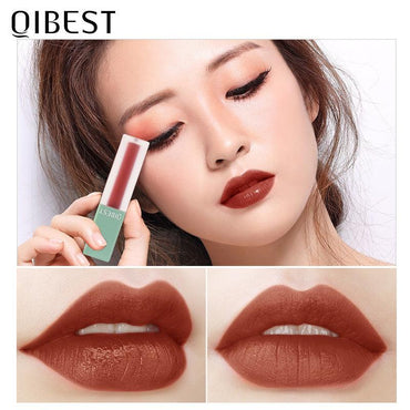 QIBEST Matte Velvet Matte Lip Gloss Lip Gloss Matte Creamy Lasting Liquid Lipstick - VitaGlow Beauty Co.