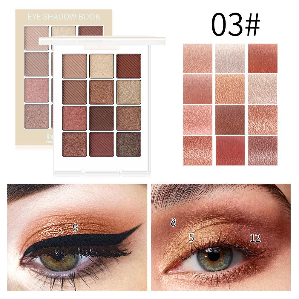 Romantic Beauty Makeup For Eye Ins Hot Sale Eye Shadow Disk 12 Color Eye Shadow - VitaGlow Beauty Co.