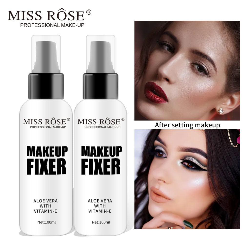 MISS ROSE Moisturizing And Nourishing Long-Lasting Makeup Fixing Lotion 100ml Frosted Bottle Clear Makeup Setting Spray - VitaGlow Beauty Co.