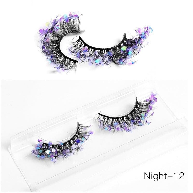 New Color Noctilucent Fried False Eyelashes Multi Layer Thick Cross Mink Like Eyelashes 8D FLUFFY - VitaGlow Beauty Co.