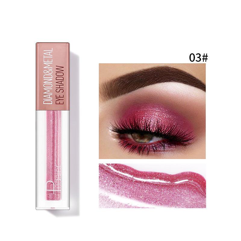 Pudaier Star Diamond Yaojin Liquid Eye Shadow Lying Silkworm Brightens Polarized Mermaid Ji Metal Eye Shadow Liquid - VitaGlow Beauty Co.