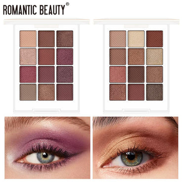 Romantic Beauty Makeup For Eye Ins Hot Sale Eye Shadow Disk 12 Color Eye Shadow - VitaGlow Beauty Co.