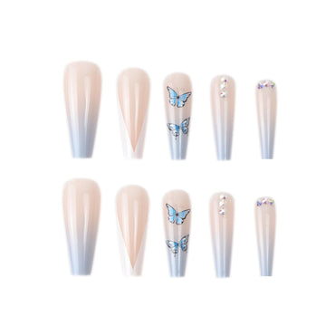 Blue Butterfly Nail Patch - VitaGlow Beauty Co.