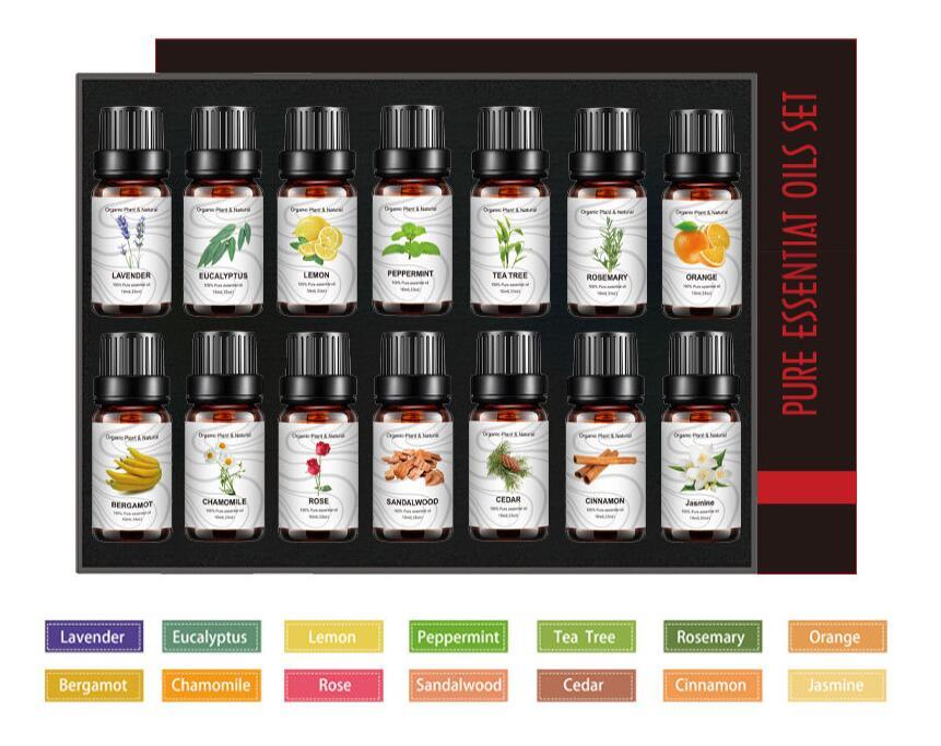 Luxury 14 Piece Unisex Essential Oil Set - VitaGlow Beauty Co.