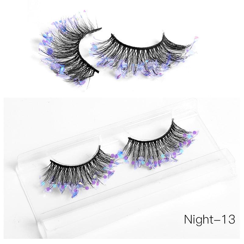 New Color Noctilucent Fried False Eyelashes Multi Layer Thick Cross Mink Like Eyelashes 8D FLUFFY - VitaGlow Beauty Co.