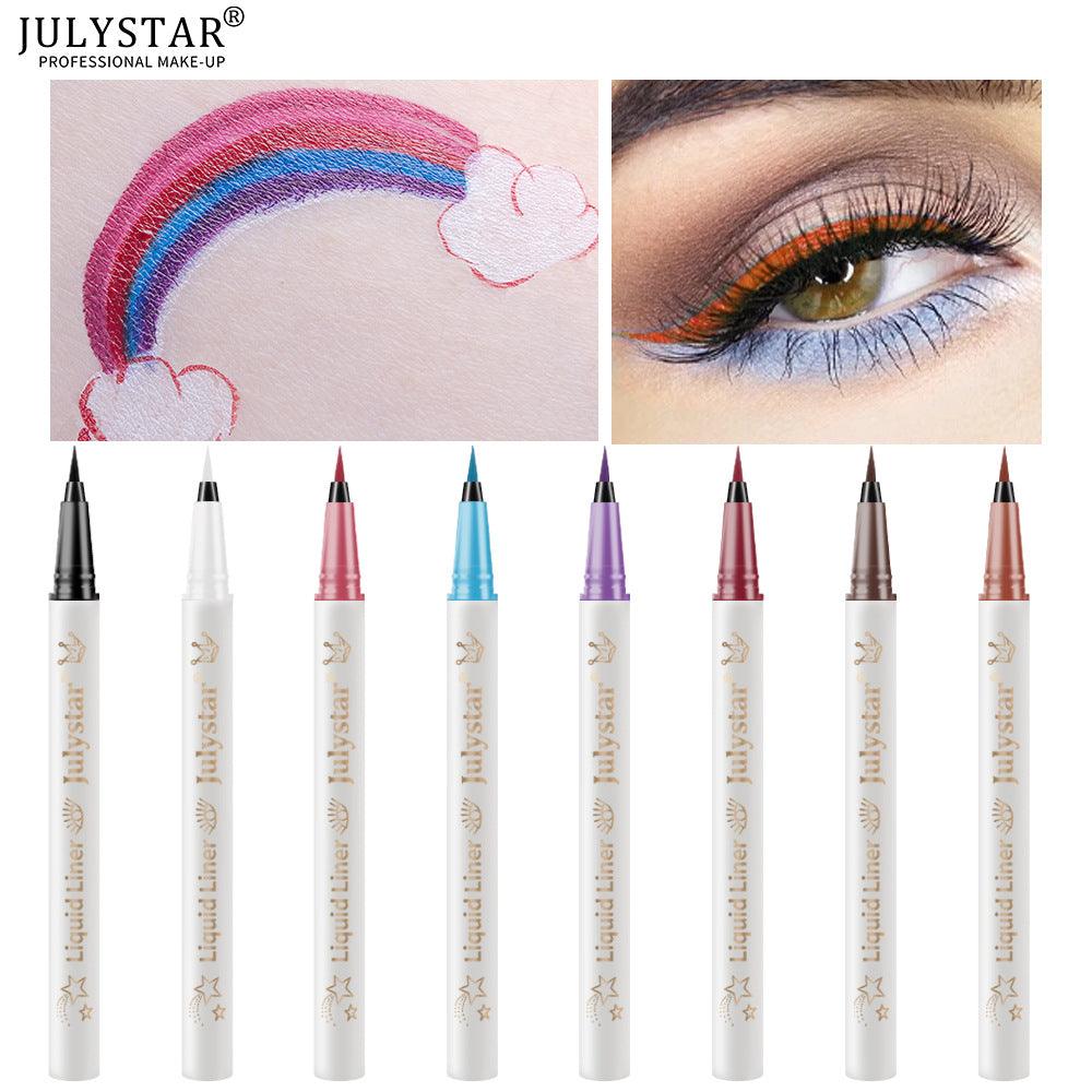 Soft Tip Color Eyeliner Waterproof Durable Liquid Eyeliner White Eyeliner Pencil Very Fine Liquid Eyeliner Pen - VitaGlow Beauty Co.